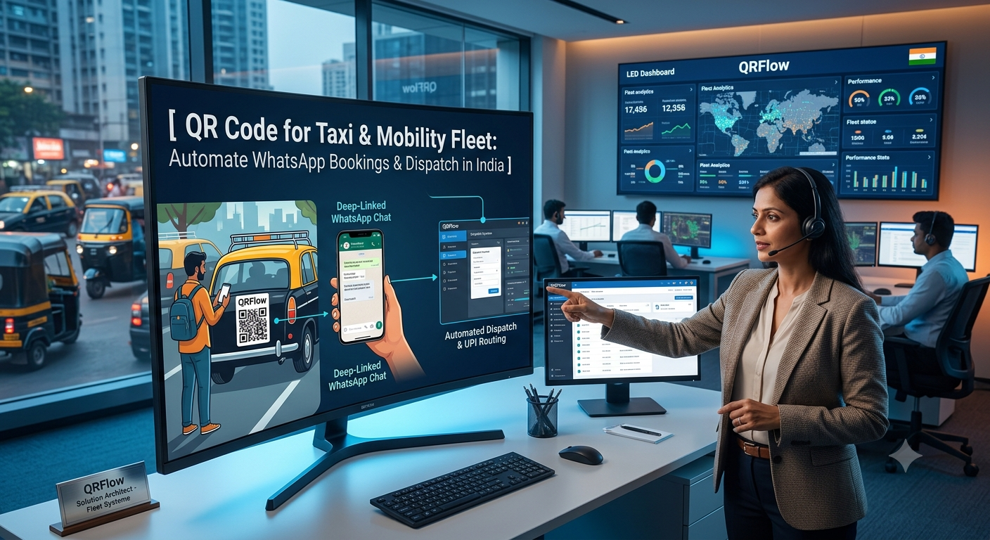 QR Code for Taxi & Mobility Fleet: Automate WhatsApp Bookings & Dispatch in India